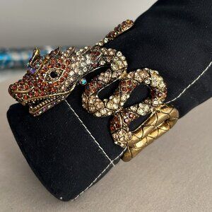 Dragon Rhinestone Fashion Bracelet Cuff